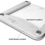 Vitafit Digital Body Weight Bathroom Scale Weighing Scale with Step-On Technology,Extra Large Blue Backlit Display and Batteries Included, 400 Pounds,Clear Glass