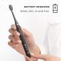 Gleem Electric Toothbrush, Battery Powered, Soft Bristles, Black