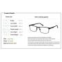 Eyecedar 5-Pack Reading Glasses Men Metal Frame Rectangle Style Stainless Steel Material Spring Hinges Includes Computer Readers +1.50