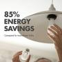 Tenergy 9W LED 60w Equivalent Light Bulb A19 LED Light Bulbs, 750 Lumens Energy Saving Lamp Soft/Warm White 2700K Lights, 16-Pack, Non-Dimmable