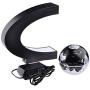 Yamix Magnetic Levitating Globe- Built-in LED Light Illuminates for Night View, 8.5CM Diameter, C Shape Floating Globe for Learning Education Demo Home Office Desk