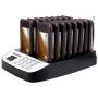 Retekess T113 Restaurant Buzzers,Pager System Long Range,Waterproof Charging Interface,Mute Keypad,16 Rechargeable Pagers for Hospital,Cafe,Nursery