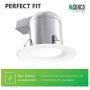 Sunco Lighting 6 Pack 6 Inch Remodel Housing, Air Tight IC Rated Aluminum Can, 120-277V, TP24 Connector Included for Easy Install - UL & Title 24 Compliant