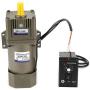 Electric Gear Motor, Walfront AC 220V 90W Single Phase Asynchronous Gear Motor High Torque Deceleration Adjustable Speed 5K/10K/20K/50K/100K RPM Optional(50k)