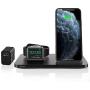 Seneo Wireless Charger, 2 in 1 Wireless Charging Station with iWatch Charger Stand for iWatch 5/4/3/2, 7.5W Qi Fast Charger for iPhone 12/12 Pro/11/11 Pro Max/XR/XS/X/8/8P (with QC3.0 Adapter)
