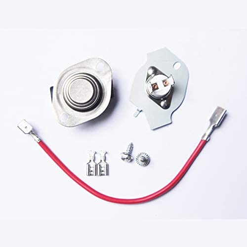 279816 Dryer Thermostat Kit Replacement - Exact Fit for Whirlpool & Kenmore Dryer - Simple Instructions Included - Replaces 3399848 3977393 AP3094244