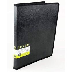 Filexec, 93630, Art Presentation Book, 24 Pocket, 11'' x 14'', 1 Each Black (Four Pack)