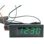 Car Temperature Clock - Car Clock 12V 3 in 1 Thermometers Voltmeter Gauge Electronic Clock LED Digital Display LCD Screen