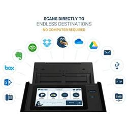 Raven Pro Document Scanner - Huge LCD Touchscreen, High Speed Color Duplex Feeder (ADF), Wireless Scan to Cloud, WiFi, Ethernet, USB, Home or Office