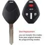 Heart Horse Keyless Entry Remote for Mitsubishi Eclipse Lancer Endeavor Galant Outlander No Chip 2007-2012 Uncut Blank Car Key Blade Fob Case Shell Button Pad Cover Repair Heart Horse Keyless Entry Remote for Mitsubishi Eclipse Lancer Endeavor Galant Outlander No Chip 2007-2012 Uncut Blank Car Key Blade Fob Case Shell Button Pad Cover Repair