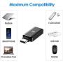 Rankie 2-Pack USB C Adapter Hi-Speed USB Type C to USB-A 3.0, Black
