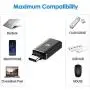 Rankie 2-Pack USB C Adapter Hi-Speed USB Type C to USB-A 3.0, Black