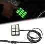 HOZAN 12V Universal 6 Gang Switch Panel with Fuse Relay Box Compatible with Jeep SUV RV UTV Truck Car Boat Marine