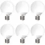 Sunco Lighting 6 Pack G25 LED Globe, 6W=40W, Dimmable, 450 LM, 6000K Daylight Deluxe, E26 Base, Ideal for Bathroom Vanity or Mirror - UL & Energy Star