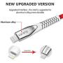 KINPS MFI Certified Lightning Cable 10FT, Upgrade iPhone Charger Cord Compatible with iPhone 12/11/XS Max/XS/XR/X/8 Plus/8/7 Plus/7/6S Plu/6Ss, iPad, (Red)