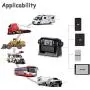 EWAY WiFi Magnetic Hitch Wireless Backup Rear/Front View Camera Rechargeable Battery for Easy Hitching of Gooseneck Horse Boat Travel Trailer/Fifth Wheels/RV/Camper Reverse for iPhone iPad Android