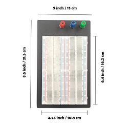 Eyoso Solderless Breadboard Protoboard 4 Bus Test Circuit Board Tie-point 1660 ZY-204