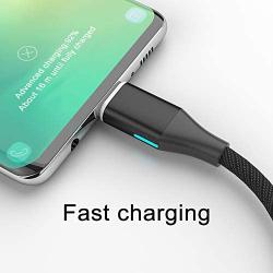 NetDot Gen10 Nylon Braided Magnetic Charging Cable Fast Charging and Data Transfer for USB C Smartphones and I-Product (5Ft/ 3 Pack, Black) (VC_10IOSTC1.5mblack3)