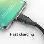 NetDot Gen10 3 in 1 Nylon Braided Magnetic Charging Cable Fast Charging and Data Transfer for Micro USB and USB C Android Smartphones and I-Product (3.3Ft/ 2 Pack, Black) (VC_10G3IN11mblack2)