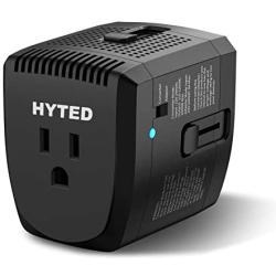 2000Watts Travel Adapter and Converter Combo Step Down Voltage 220V to 110V for Hair Dryer Steam Iron Laptop MacBook Cell Phone World Plug Power Adapter for US to UK Europe AU Over 150 Countries