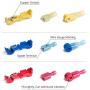 120 PCS Wirefy T Tap Electrical Connectors – Quick Wire Splice Taps and Insulated Male Quick Disconnect Terminals