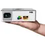 AAXA M6 Full HD Micro LED Projector with Built-In Battery Native 1920x1080p Fhd Resolution 1200 Lumens 30 000 Hour Leds Onboard Media Player Business/Home Theater Use Projector (Renewed)