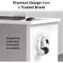 TotalMount for Headphones – Will Not Damage Your Wall with Screws or Permanent Adhesive (Premium White – Two Pack)