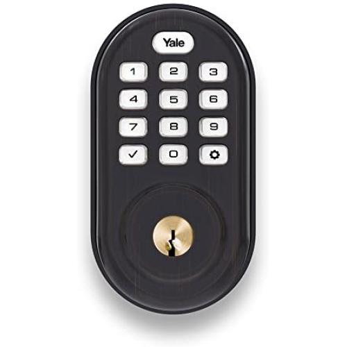 Yale Assure Lock with Zigbee - Smart Keypad Deadbolt - Works with Xfinity Home, Amazon Echo Show, Amazon Echo Plus and More - Bronze