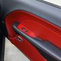 Window Lift Switch Button Panel Cover Trim Interior Accessories for Dodge Challenger 2015-2020 (Red)