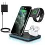 WAITIEE 3 in 1 Wireless Charger,Qi-Certified 15W Fast Charging Station for Apple iWatch Series SE/6/5/4/3/2/1,AirPods, Compatible with iPhone 12/11 Series/XS MAX/XR/XS/X/8/8 Plus/Samsung (Black) WAITIEE 3 in 1 Wireless Charger,Qi-Certified 15W Fast Charging Station for Apple iWatch Series SE/6/5/4/3/2/1,AirPods, Compatible with iPhone 12/11 Series/XS MAX/XR/XS/X/8/8 Plus/Samsung (Black)