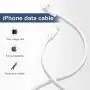 iPhone Charger, 6Pack 3FT Lightning Cable Sundix iPhone Charger Cable Charging Cord Compatible iPhone Xs MAX XR X 8 8Plus 7 7Plus 6s 6sPlus 6 6Plus SE 5 SE iPad iPod & More (White)