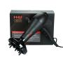 MHU Professional Salon Grade 1875w Low Noise Ionic Ceramic Ac Infrared Heat Hair Dryer Plus One Concentrator and One Diffuser Black Color