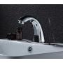 HHOOMMEE Electronic Automatic Sensor Touchless Bathroom Sink Faucet, Motion Activated Hands-Free Vessel Sink Tap, Easy Installation, Lead Free Certified, Chrome Finished, Model AT0101X