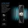 AC Infinity AIRPLATE S1, Quiet Cooling Fan System 4'' with Speed Control, for Home Theater AV Cabinets