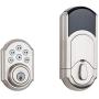 Kwikset 99100-078 SmartCode 910 Traditional Smart Keypad Electronic Deadbolt Door Lock with SmartKey Security and Z-Wave Plus, Satin Nickel