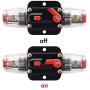 YMHTD 20A Reset Fuse 20-150AMP Inline Circuit Breaker Reset Fuse Holder for Car Audio Marine Boat Inverter Replace Fuses 12V-24V DC Breaker Switch Overload Protection Fuse