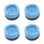 Antrader Universal Anti-Vibration Pads, 4 Pack Rubber Anti-Walk Washer and Dryer Pads, Adjustable Height Washing Machine Cushioned Base, Blue