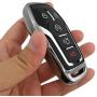 Silver TPU Soft Key Fob Cover Case Remote Jacket Glove for Ford Fusion F-150 Edge Explorer Mustang Lincoln MKZ MKC 2/3/4/5 Buttons Smart Key( NOT fit Flip/Folding key)