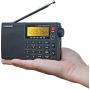 C Crane CC Skywave AM, FM, Shortwave, Weather and Airband Portable Travel Radio with Clock and Alarm