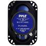 Pyle 4 x 6 Three Way Sound Speaker System - Pro Mid Range Triaxial Loud Audio 240 Watt per Pair w/ 4 Ohm Impedance and 3/4 Piezo Tweeter for Car Component Stereo PL463BL