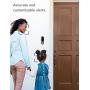 Nooie WiFi Video Doorbell Camera with Chime, Wireless Smart Camera Doorbell with 2k Resolution, Dual Band 2.4/5Ghz, Human Detection, 2-Way Audio, Built-in Siren, IP66 Waterproof, Easy Installation
