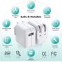 [Apple MFi Certified] iPad Charger, Stuffcool 2.4A 12W USB Wall Charger with Foldable Plug & 2 Pack 6FT Lightning Cable Fast Charging Data Sync Transfer Compatible with iPhone 12/11/XS/XR/X 8 7 6/iPad