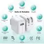 [Apple MFi Certified] iPad Charger, Stuffcool 2.4A 12W USB Wall Charger with Foldable Plug & 2 Pack 6FT Lightning Cable Fast Charging Data Sync Transfer Compatible with iPhone 12/11/XS/XR/X 8 7 6/iPad