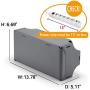 TAP-UP Cable Box, Desk Mounted Cable Management Box, Cord Organizer - Easy to Install Without Drilling Any Holes to Your Desk (Gray)