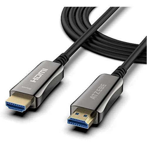 ATZEBE Fiber Optic HDMI Cable 6ft, Fiber HDMI Cable Supports 4K@60Hz, 4:4:4/4:2:2/4:2:0, HDR, Dolby Vision, HDCP2.2, ARC, 3D, High Speed 18Gbps, Slim and Flexible HDMI Fiber Optic Cable…