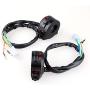 Keenso 2PCS Universal 7/8'' Motorcycle Handlebar Left and Right Side Headlight Hazard Width Lamp Horn Turn Signal Light High/Low Beam Switch
