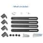 VIVO Adapter VESA Mount Kit for 20 to 30 inch LED LCD Monitor Screen, 75mm and 100mm mounting Bracket, Stand-VAD1