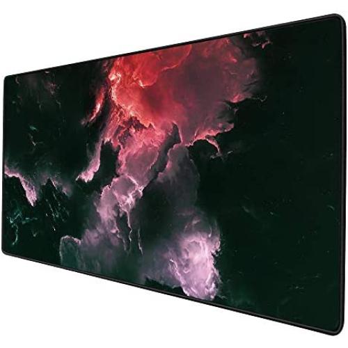YEBMoo Extra Large Gaming Mouse Pads/Extended Protective Office Desk Mouse Mat Non-Slip Professional Precision Tracking Surface (35.4'' x 15.7'') for PC Computer Laptop (041heiyun)