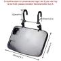 CPROSP Multi-Function Car Computer Desk Foldable Portable Car Lunch Desk Car Steering Wheel Seat Car Laptop Foldacle Desk Car Food Drink Table Cup Holder