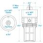 Seachoice 20331 Dura-Lift Electronic Fuel Pump, Solid State Construction, 120 Inches Lift, 11.5-9 PSI, 33 GPH